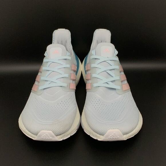 Adidas Ultraboost‎ 21 Grey Pink Running Shoes FY0395 Women’s Sz 8 EU40 - Picture 2 of 10